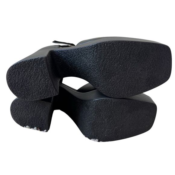 FREE PEOPLE Gwen Platform Mary Janes Black  US 8/ EU 38 - Picture 4 of 11